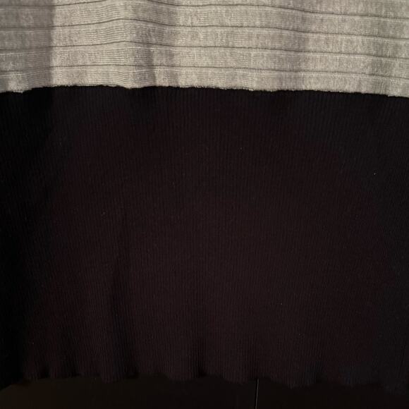 Joseph A Plus 3X Ribbed Knit Empire Waist Sweater Gray & Black Chic - Picture 6 of 6